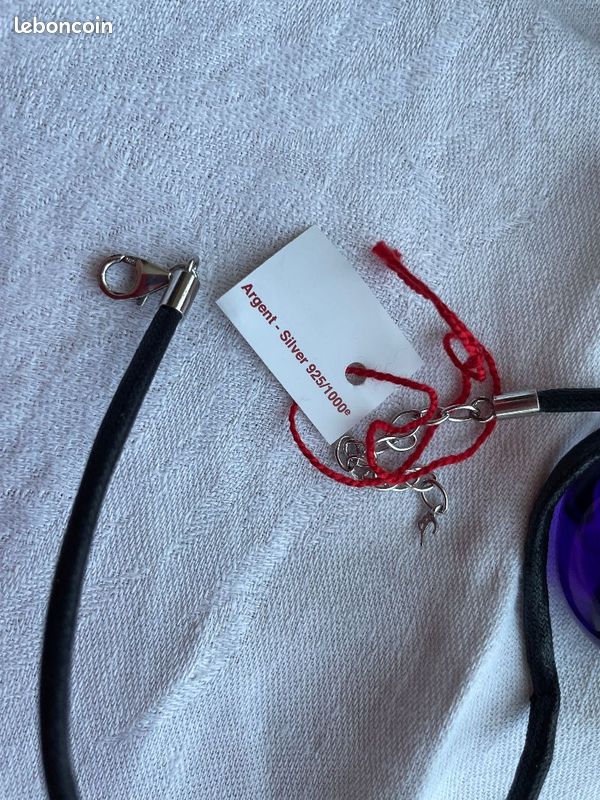 Pendentif Baccarat violet - neuf (image 5)