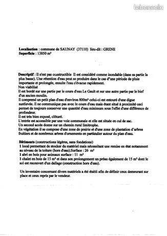 Terrain d'agrément