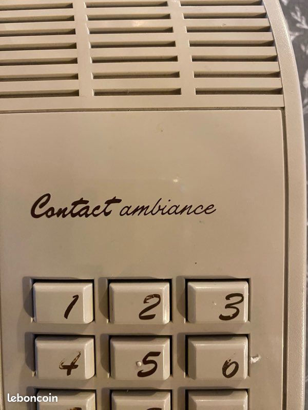Téléphone Fixe Matra Communication Contact Ambiance - Vintage 1987 - Fabriqué En France