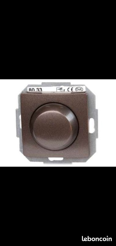 Bouton cache rotatif pour variateur de lumière Kopp Paris Couleur marron neuf (image 6)