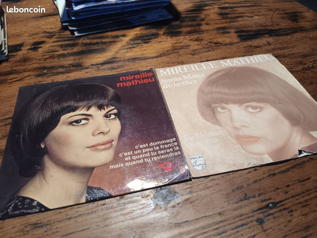 Lot de 2 vinyles MIREILLE MATHIEU (image 1)