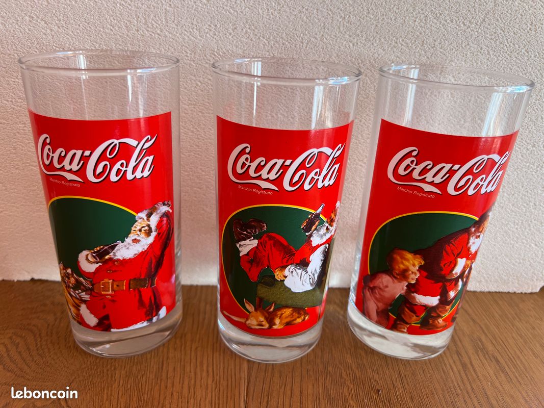 Lot De 2 Verres Collector Coca-Cola Italia, Années 1990, Neufs