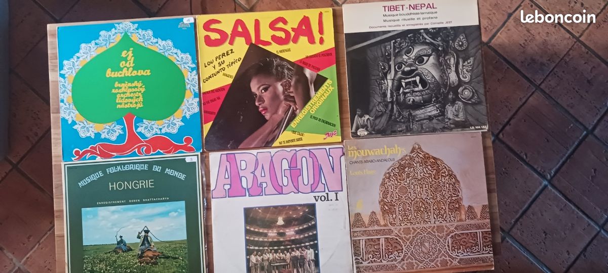 Lot de 6 disques vinyles 33t (image 1)