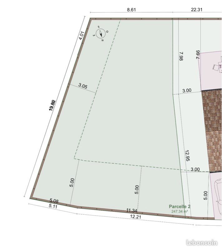 Terrain 248 m² · à Chaniers · 18 000 €