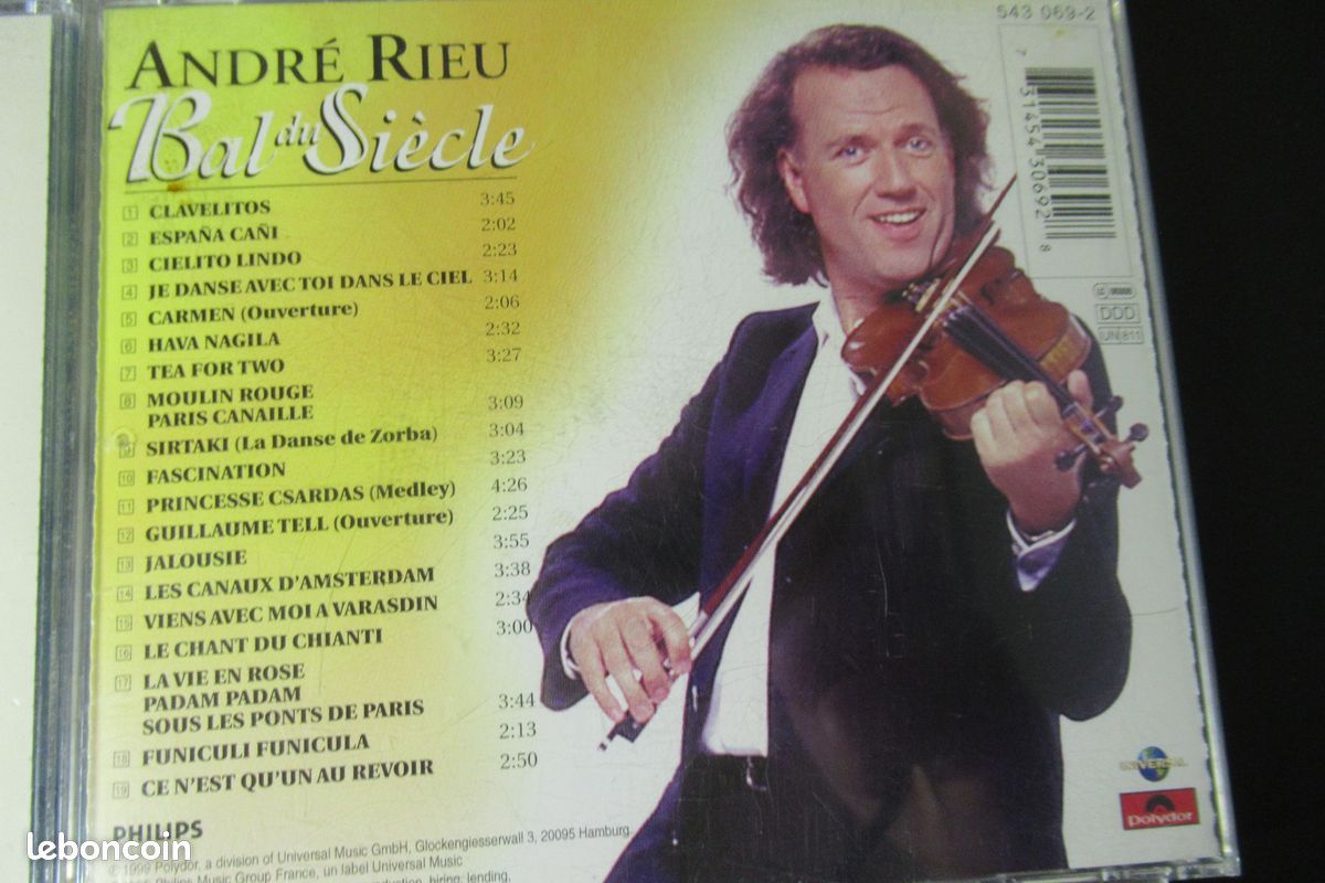 Lot 5 boites avec CD André Rieu à toi aimer croisière romantique bal du siècle il était une fois (image 7)