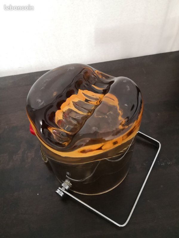 Seau à glaçons vintage verre fumé neuf (image 5)