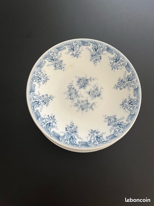 Lot de 8 assiettes à dessert vintage (image 4)