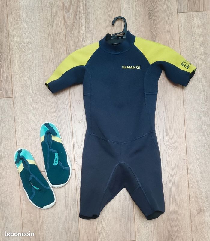 Combinaison Olaian 6 ans et chaussures Subea 34/35 (taille petit plutôt 32/33) (image 1)