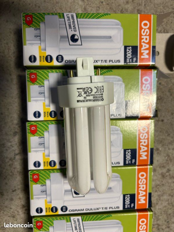 Ampoule OSRAM Dulux 18W - 1200 Lumens, Blanc Clair, Longue Durée De Vie