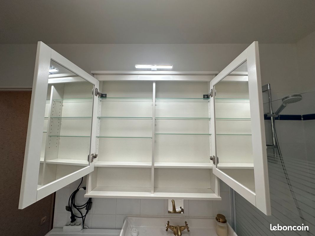 IKEA HEMNES salle de bain meuble a miroir 2 portes (image 3)