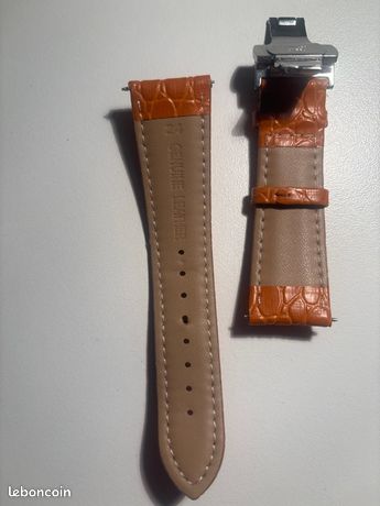 Bracelet Montre Cuir Véritable – Motif Croco, 10mm à 24mm – Pour Homme & Femme – Remplacement Élégant