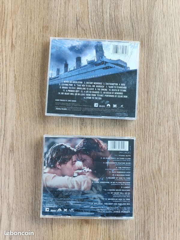 Lot de 2 CD musique film Titanic (image 3)