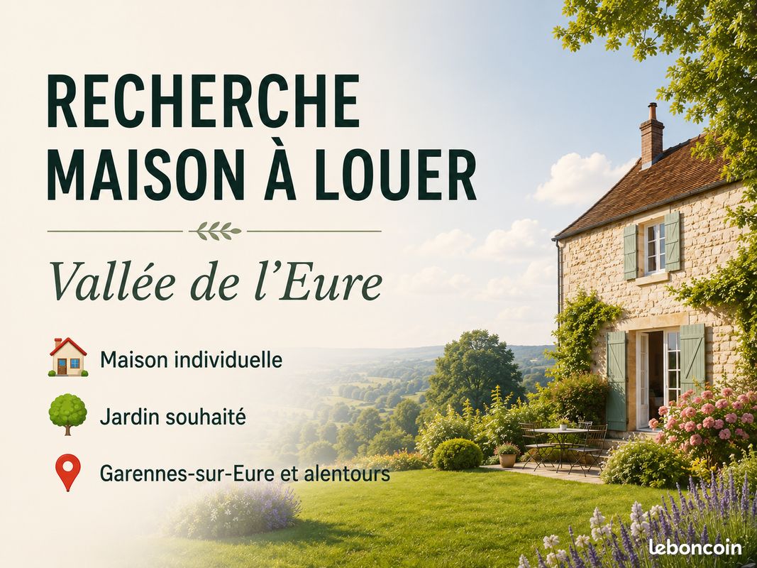 Maison 3 pièces 60 m² · à Garennes-sur-Eure · 60 m² · 800 €/mois