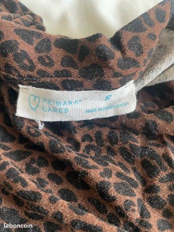 Robe Imprimé Serpent Primark - Taille UK 12 (équivalent Taille 40 FR) - Occasion Très Bon état