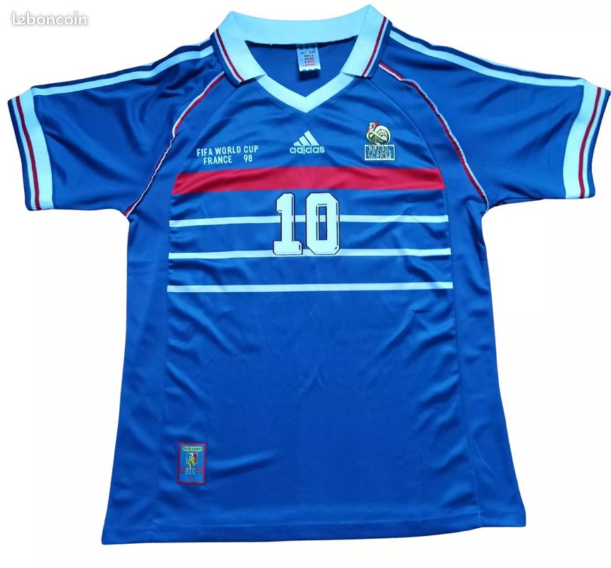 Maillot Adidas France 98 Zidane Maillot France Coupe Du Monde 1998
