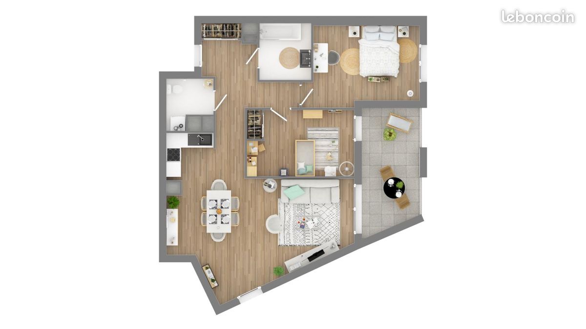 Appartement 3 pièces 73 m² · à Fleury-sur-Orne · 73 m² · 904 €/mois