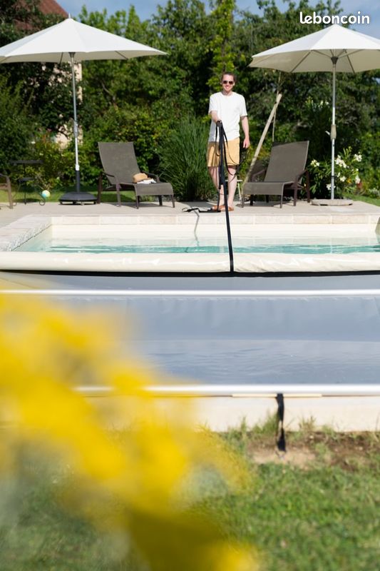 🏊‍♂️ Bâche à barres piscine rectangle 8 x 4 m COVERKIT – Pessac – Neuf - Rapide et Economique- en kit à monter soi-même 🛠️ 100 % Fabrication Française 💙🤍❤️ (image 2)