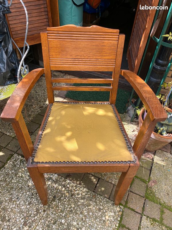 Chaise fauteuil en bois (image 2)