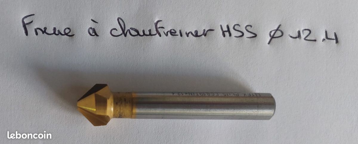 Fraise à chanfreiner HSS Ø12.4 90° (image 1)