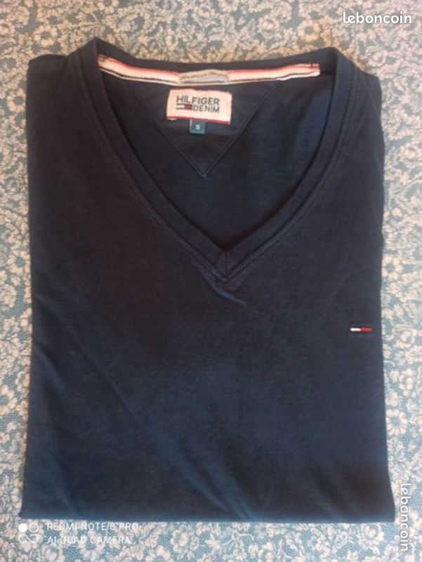 Tee-shirt Marine, col V, T S, Tommy Hilfiger (image 10)