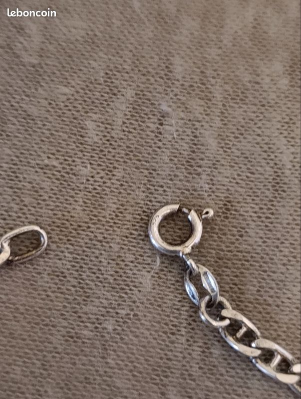 Chaîne En Argent Massif 925 Vintage - 47,27g, Bijou Ancien De Qualité