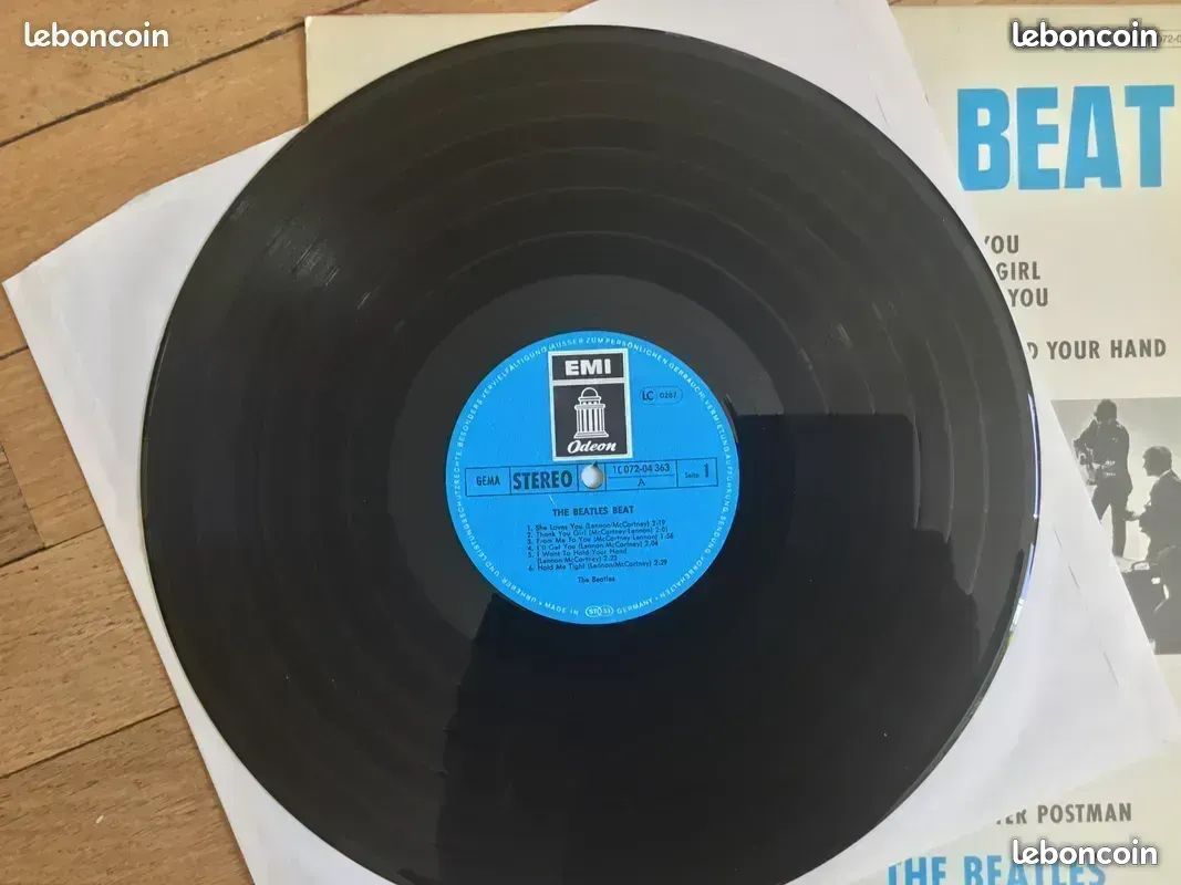 THE BEATLES - THE BEATLES BEAT. VINYLE IMPORT 33t (image 3)