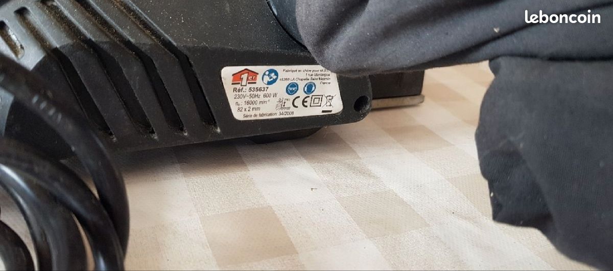 Raboteuse avec sac de recuperation (image 2)