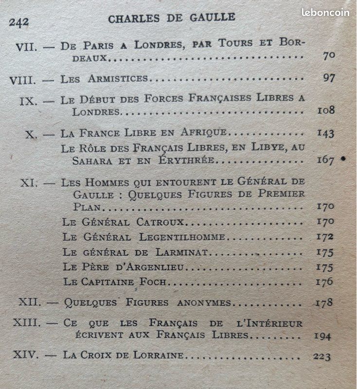 WW2. France. Livre « Charles de Gaulle » par Philippe Barrès (image 4)