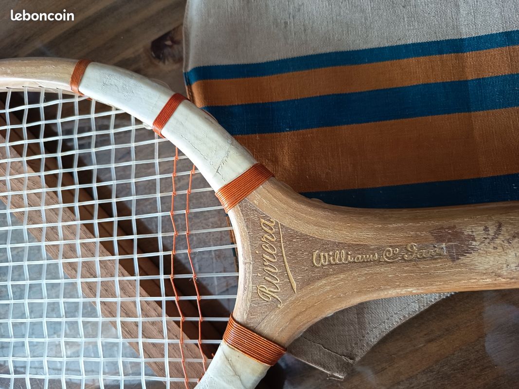 Raquette De Tennis En Bois Ancienne Spalding GEM – à Restaurer, USA