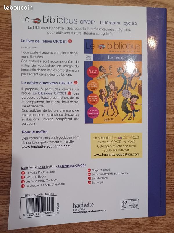 Cp/Ce1 Bibliobus Le temps cahier d'activités (image 2)