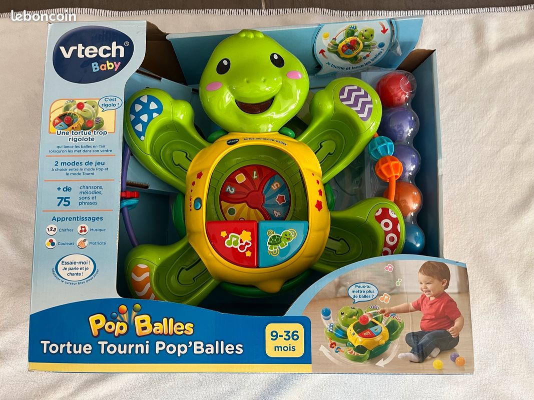 Ball Popper Vtech Twirl And Pop Turtle Balls Tortue Tourni Pop