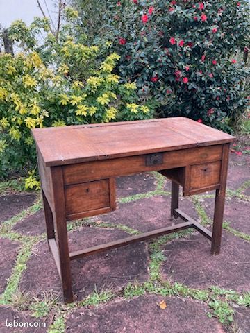 BuREAU EN BOIS BRUT (image 3)