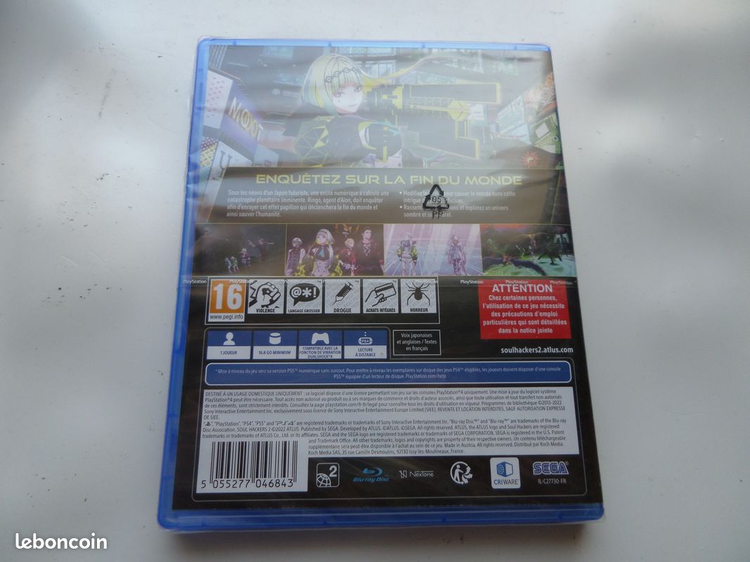 Soul Hackers 2 - Jeu PS4 Neuf Sous Blister - Version Française - Sony PlayStation