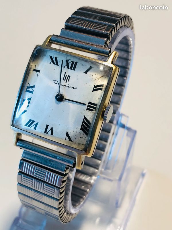 Montre Vintage Homme LIP Dauphine En Acier Chromé - Fonctionne, Occasion