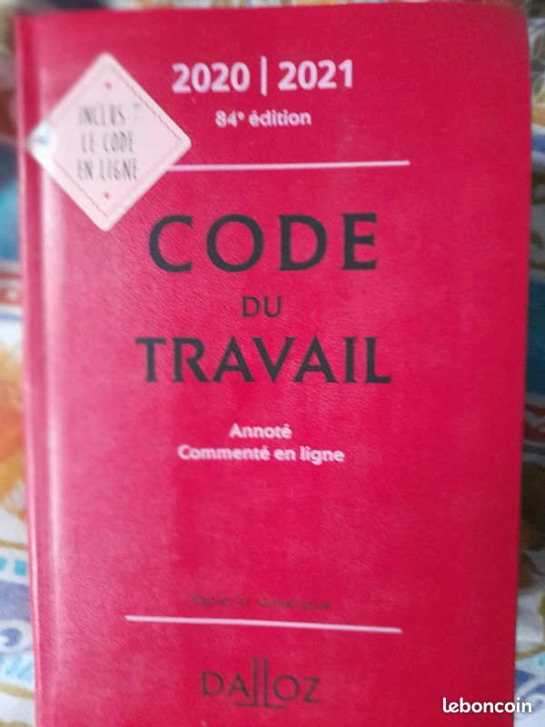 Code du travail Dalloz 2020/2021 (image 1)