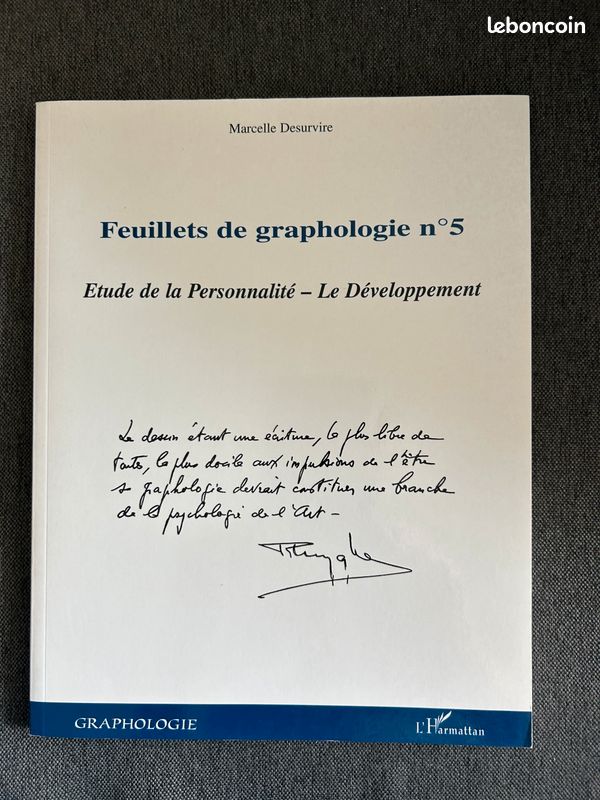 Feuillets de graphologie Marcelle Desurvire (image 5)