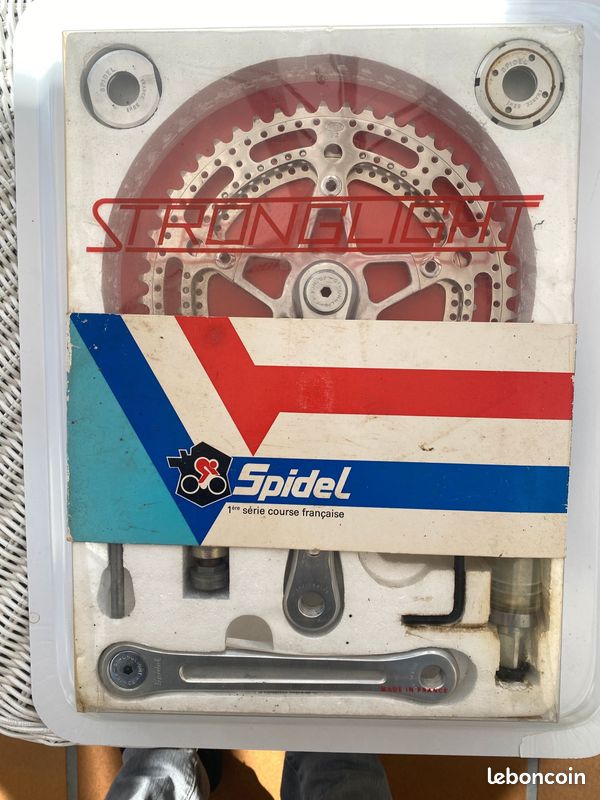 Pédalier Stronglight 105 TER – 42-52 170mm – 14x1.25 – Vélo Ancien D4