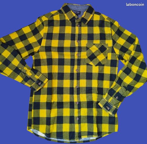 Chemise à carreaux 100% coton (image 1)