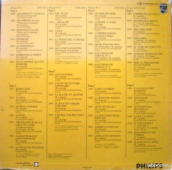 Coffret 4 vinyles boby lapointe (image 2)
