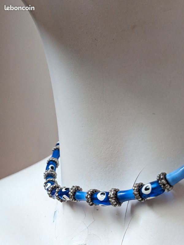🧿🇹🇷 Bracelet et collier contre le mauvais oeil 🧿🇹🇷

L'œil turc, également appelé "œil bleu" ou "œil d'Horus", est une amulette d'origine turque utilisée depuis des siècles comme symbole de prote (image 1)
