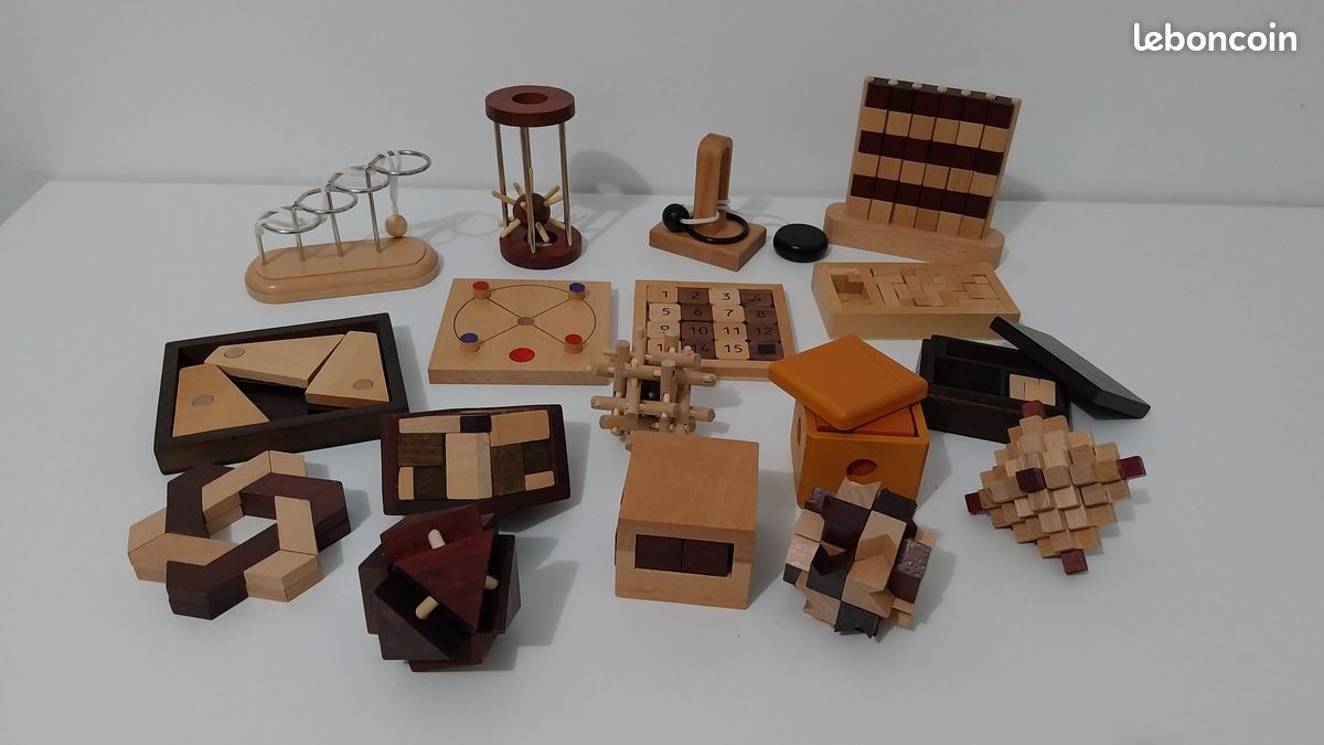 Lot De 5 Jeux De Réflexion Hachette - Casses-têtes En Bois - Collection