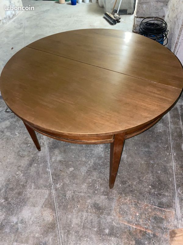 ✨ Table ronde ancienne en bois massif – Style Louis-Philippe – Authentique et élégante ✨ (image 4)