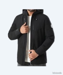 Parka veste chauffante homme Comme des Loups Chamonix noire