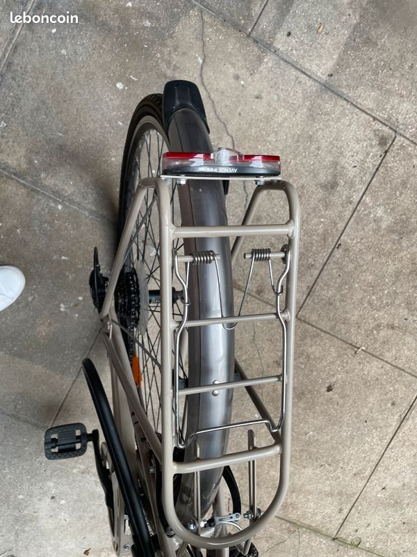 Vélo Montana Lunapiena STI beige + Panier avant Klickfix et antivol (image 6)