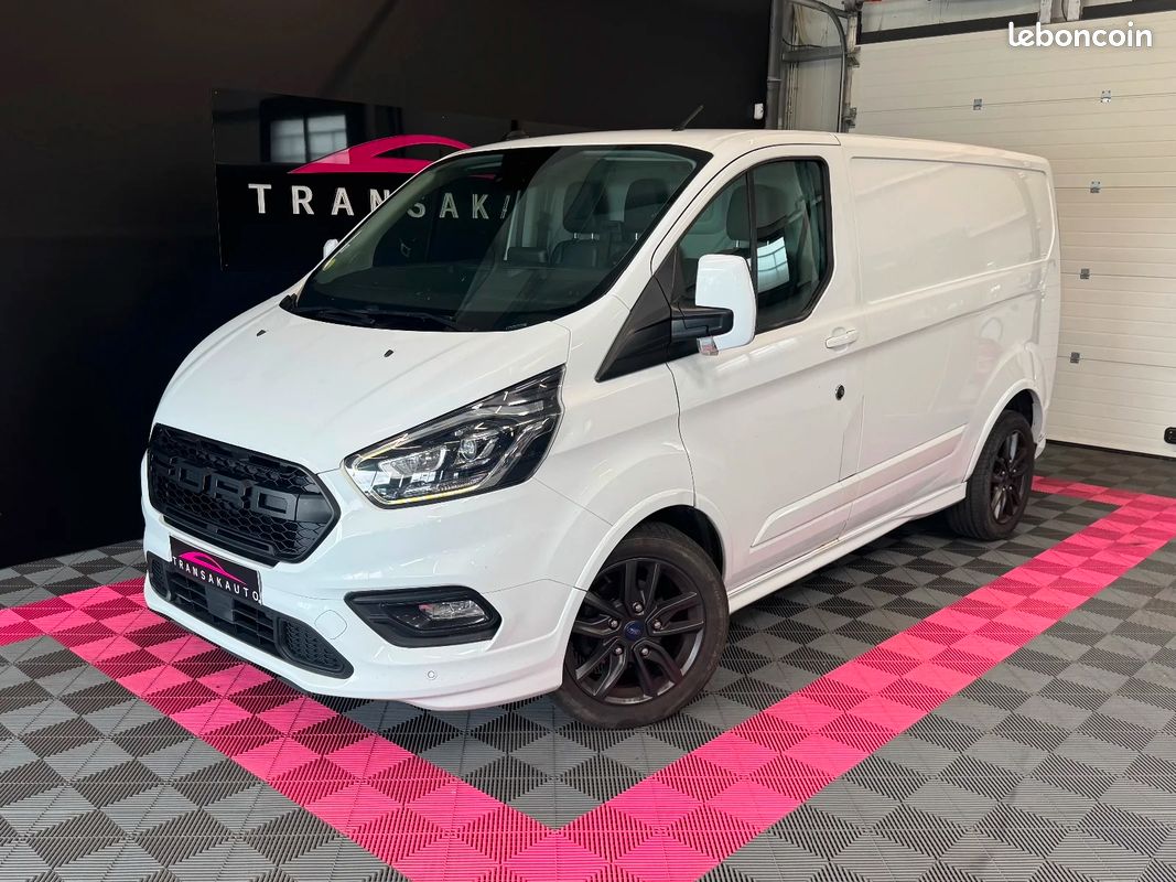 FORD TRANSIT CUSTOM FOURGON L1H1 2.0 ECOBLUE 185ch BVA SPORT | KIT DISTRIB OK / Vidange BVA OK & Révision OK (image 1)