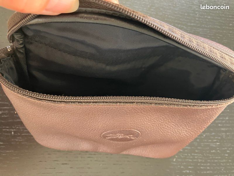 Pochette cuir LONGCHAMP café (image 8)