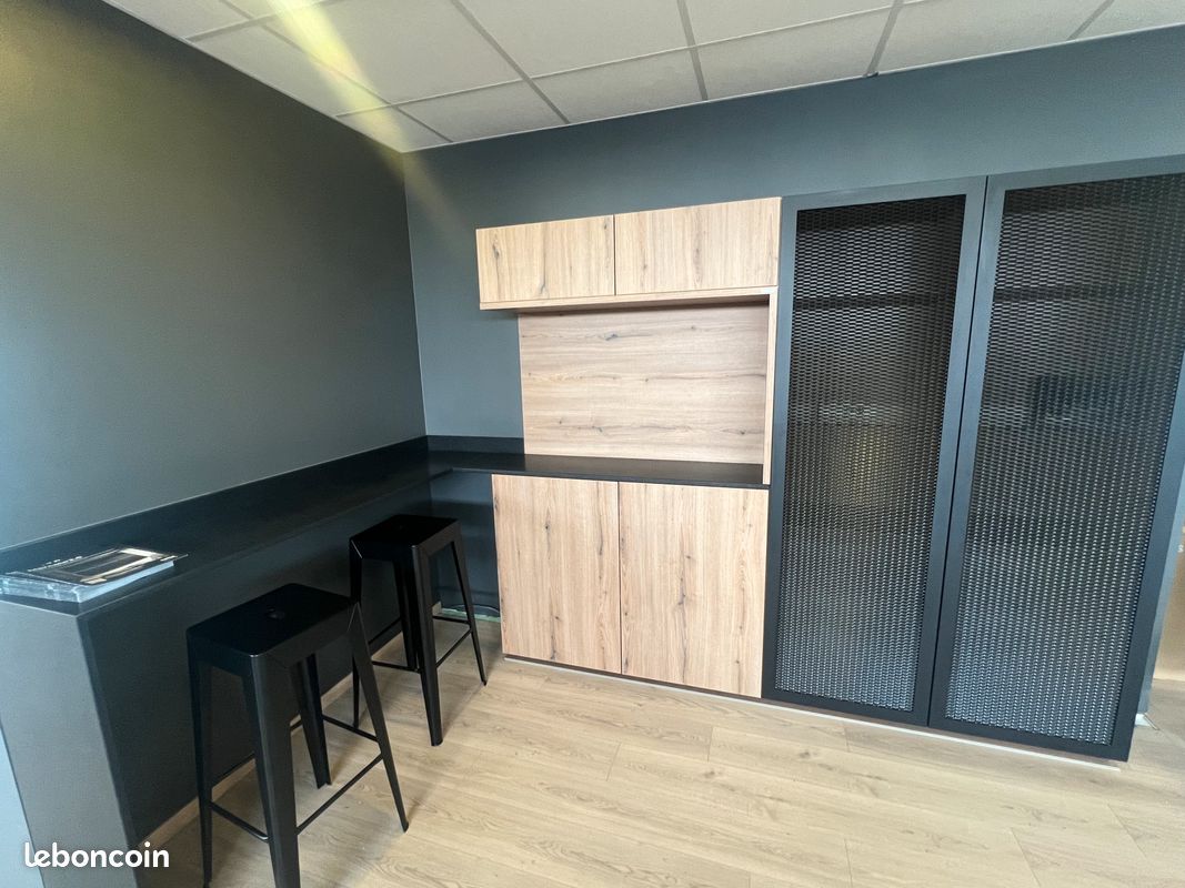 Meuble living expo neuf bois granit (image 1)