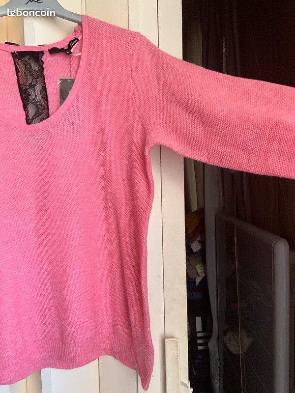 Pull rose Etam taille L (image 2)