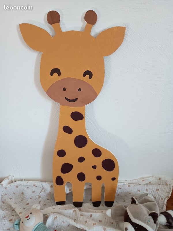 Affiche aquarelle girafe chambre d'enfant | Sweet Paper