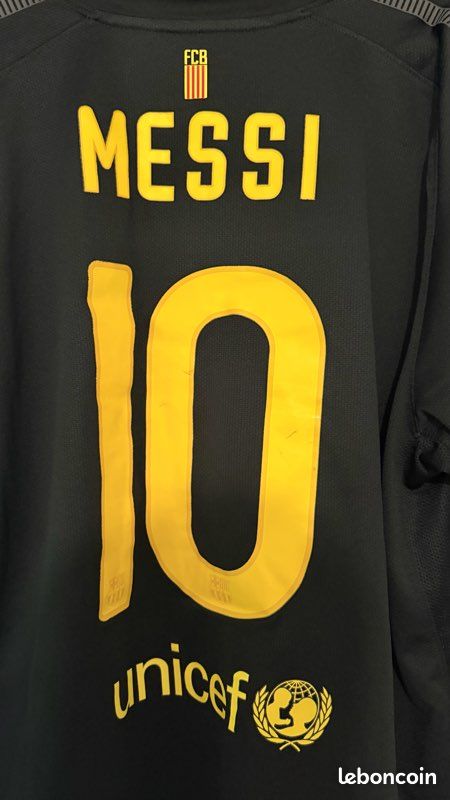 Flocage Officiel - FC Barcelone, Messi, 2019/2020, Away, Bleu/Jaune – Footpress